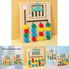 Wooden Color Bead Moving Game For Toddler Cognitive Development And Hand Eye Coordination