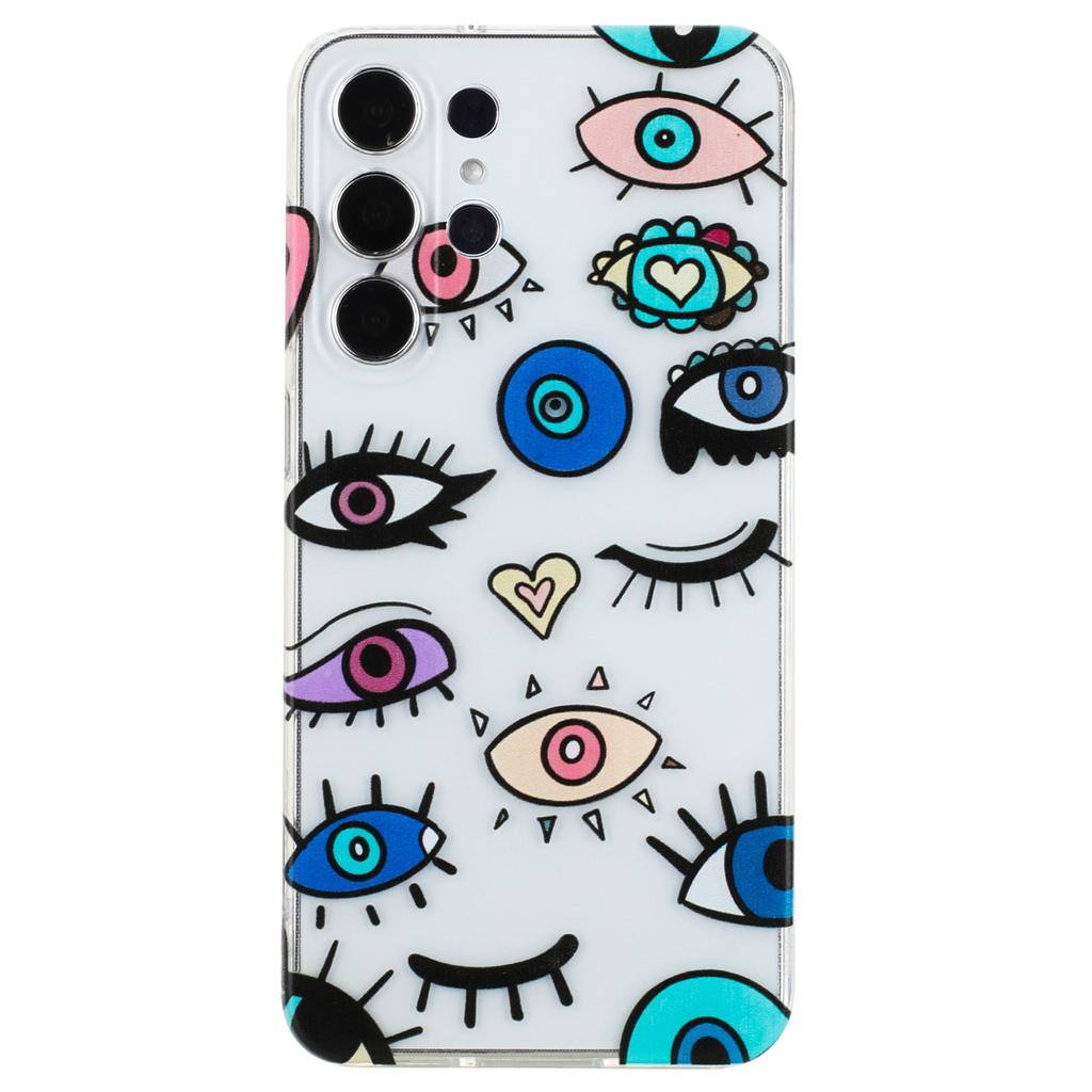 For Samsung Galaxy S24 Ultra Case Printed Pattern TPU Shockproof Protective Phone Cover