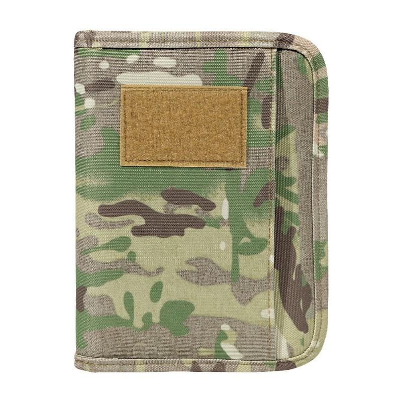 Capa de Caderno Tática Padfolio A6 com Zíper e Argolas Diário de Aventura ao Ar Livre e Viagem