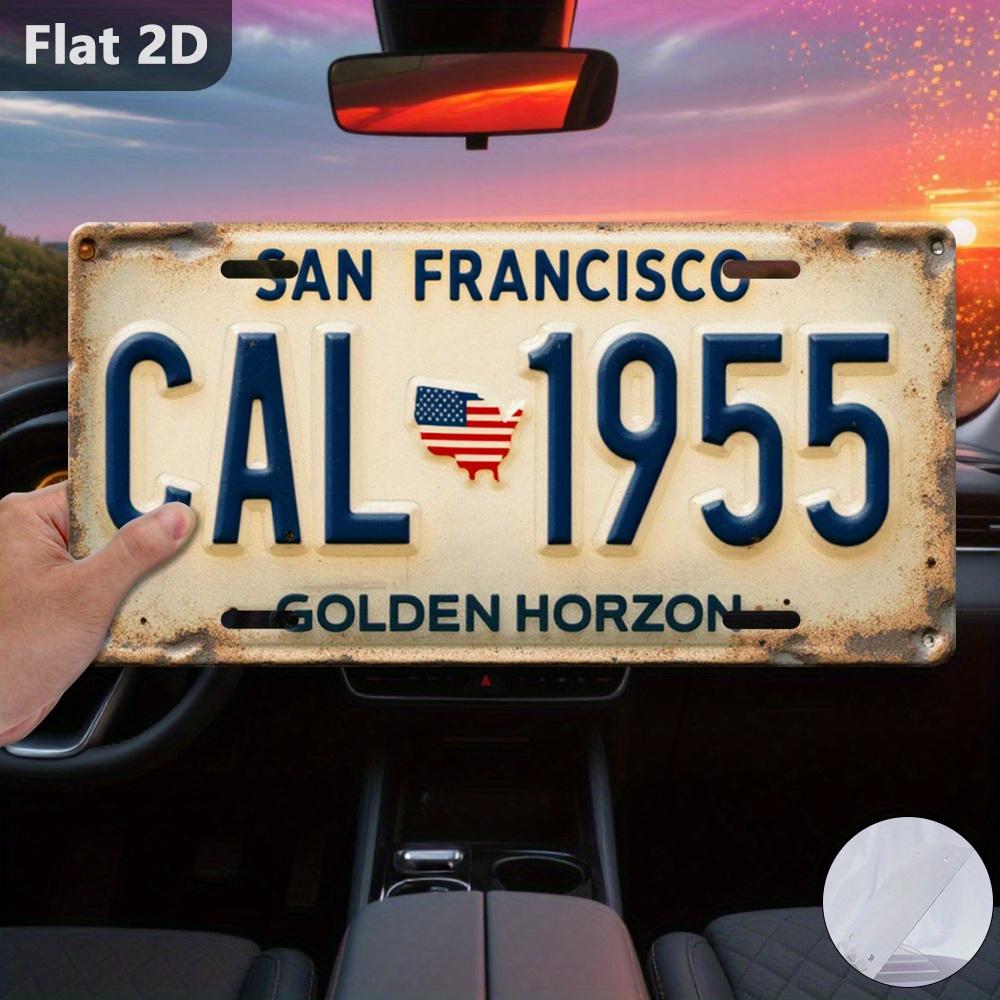 D Flat pc Vintage Metal Sign D Flat Printing San Francisco Plate Retro Metal Decorxcm Wall Hanging Suitable 15x30cm(5.9x7.8inch)