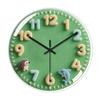 Creative Light Luxury Cartoon Wall Clock for Children's Room - Simple Cream-Style High-End Design