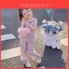 Girl Flower Summer Sleeveless Twopiece Outfit With Soft Polyester Fabric For Kids Age 3 To 8