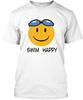Swimming - Swim Happy Premium T-Shirt Made In the USA Size S To 5XL