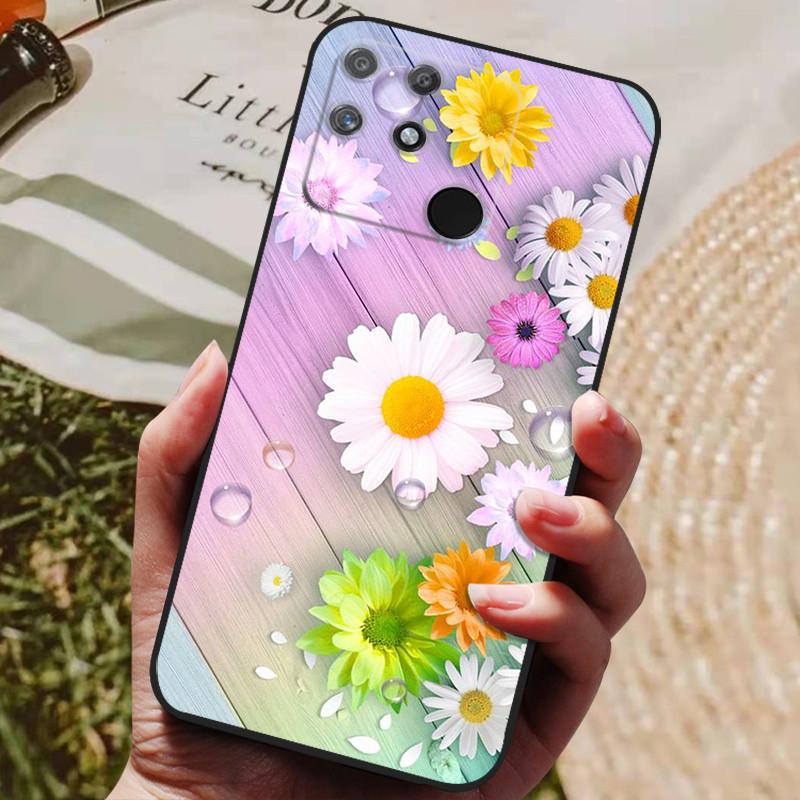 Für Realme Narzo 50A Hülle Narzo 50 A RMX3430 Cover TPU Silikon Schutzhülle Case für Realme Narzo 50A Handy Rückseite