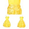 Beauty And The Beast Belle Princess Dress For Girls With Cartoon Pattern And Soft Cotton Fabric For Holiday Celebrations