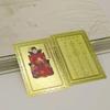 Tai Sui Prayer Lucky Gold Card 1/3 Pcs Feng Shui Exorcism Protection  Portable Safe Card for Feng Shui Ornament