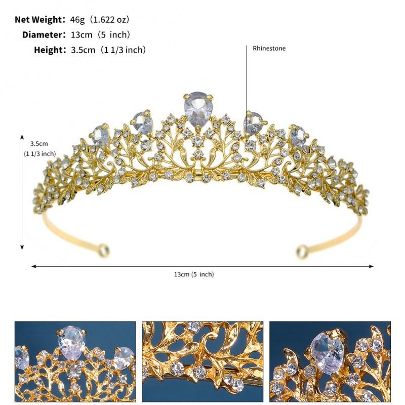 

Wedding Jewelry Crown Headband Women s Fashion Dress Travel Photography Hair Accessories Zircon Bride s Small