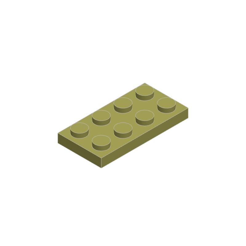 Non-Toxic 10Pcs 3020 2X4 Basic Building Blocks Moc Color Loose Parts Compatible With Brick Diy Children'S Toy Assembly Gift Box
