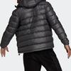 Adidas Solid Color Hooded Sports Cotton Jacket Winter Men Jacket Dark-Gray GV5330