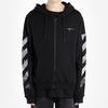 Off-White diagonal arrow print zipped cotton Unisex OMBE001R190030121088