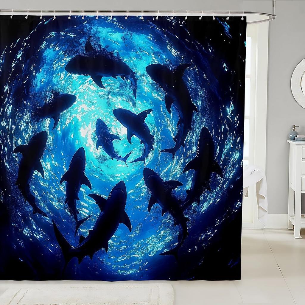 Boys Girls Pig Bath Curtain Cartoon Pigs Shower Curtain Kids Cute Farm Animal Bathroom Shower Curtain Set Butterfly Sunflower