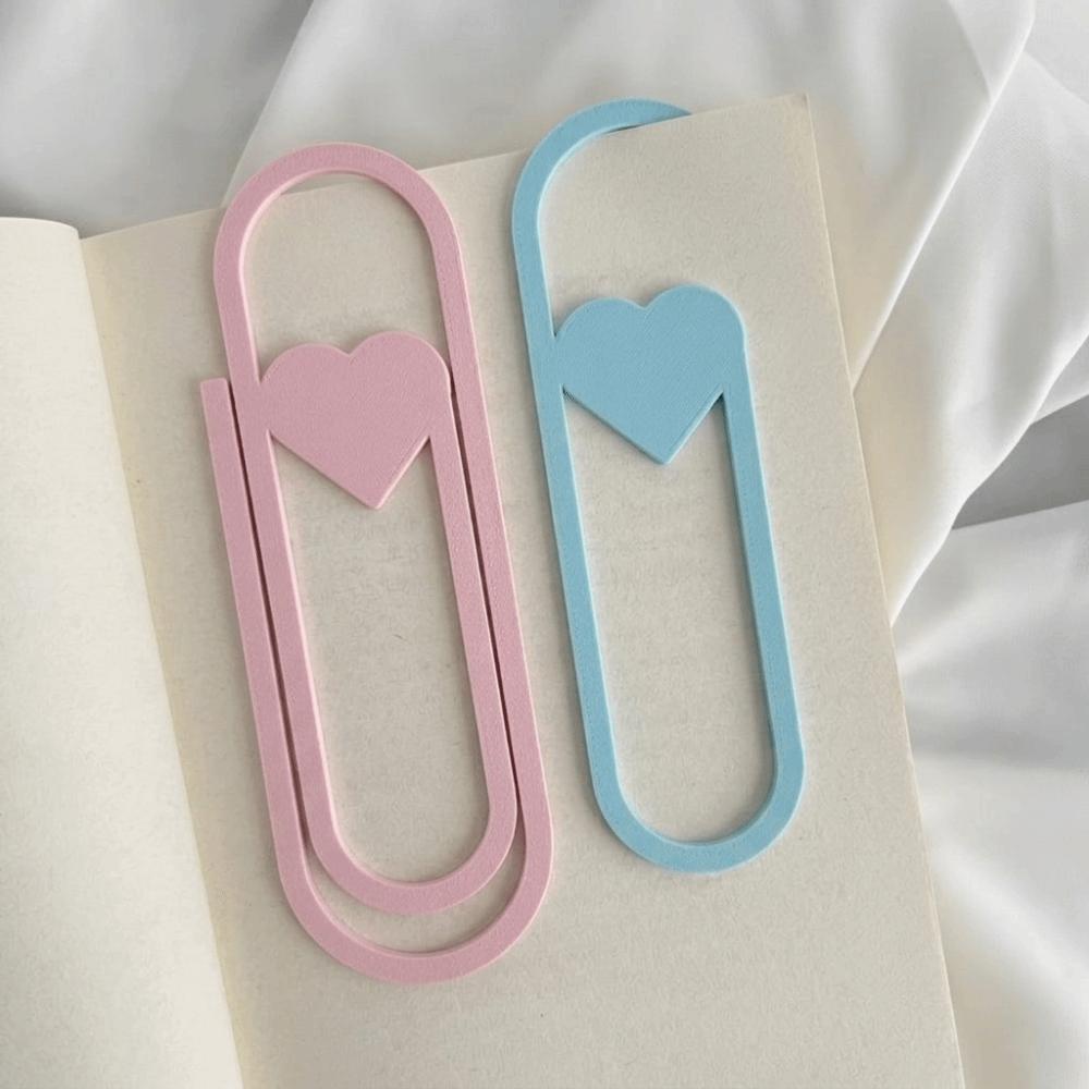 Love Heart Paper Clip Bookmark Creative Page Holder Oversized Paper Clip Book Lovers