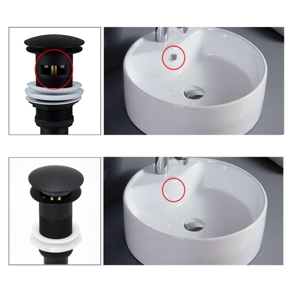 Sink Drain Stopper In-wall Wash Basin Strainer Bounce Core Drain Protector Sink Sealing Cover for Bathroom Kitchen Sink