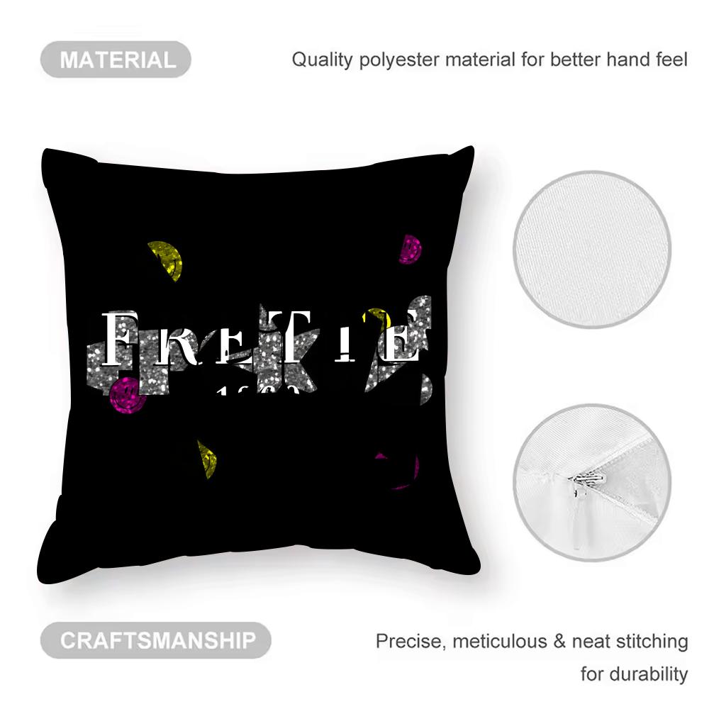 Cushion Cover Anti-dustmite Pillowcase Invisible Zipper Silky Short Plush Sofa Cushion Cover FREITAG