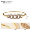 Luxury Hollow Rhinestone Open Cuff Bracelet For Women Elegant Versatile Metal Fashion Jewelry High End Accessory