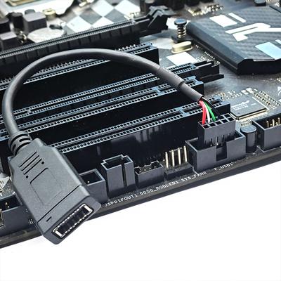 9PIN auf Typ E USB-Kabel USB2.0 9Pin auf Typ E Motherboard Header-Kabel für Computer- und Bürogebrauch Typ C-Anschluss