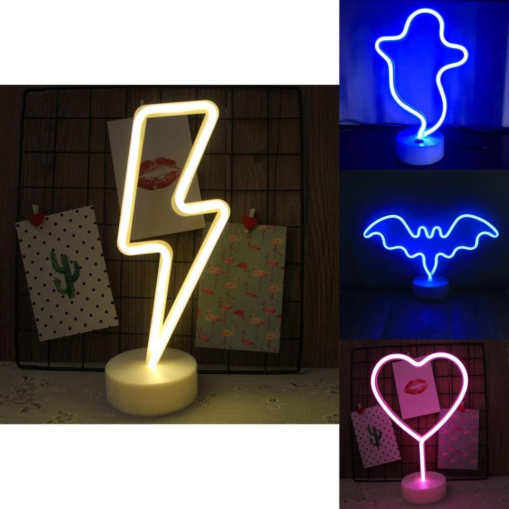 Colorful Led Neon Shaped Night Light For Home Decor Featuring Cute Unicorn Design