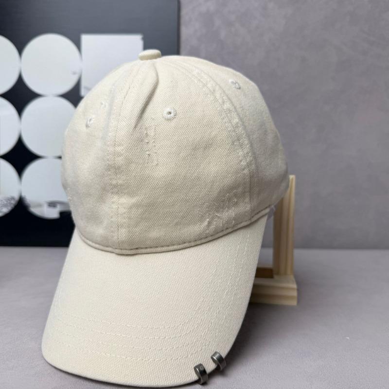 Double ring tether baseball cap women's soft top fashion personality temperament peaked cap showing face small trend niche hat