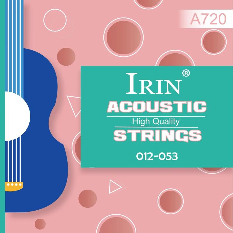 IRIN Acoustic Guitar Strings Stainless Steel Wire Rustproof Guitarra Strings Acoustic Guitar Portable Accessories