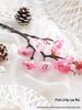 Artificial Plum & Peach Blossom Bonsai: Winter Sweet Flower Decor for Living Room or Study