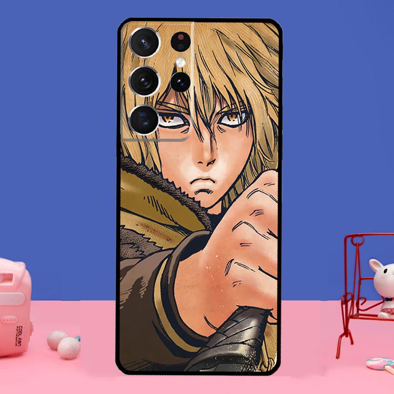 

Чехол для телефона Thorfinn Vinland saga anime для Samsung Galaxy S21 Ultra S20 FE S8 S9 S10 S22 Plus Note 20 Ultra Full Cover Galaxy S9 Plus