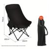 Foldable Moon Chair with High Backrest for Outdoor Fishing, Camping, and Picnics - Portable and Lightweight