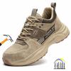 Summer Work Shoes with Plastic Toe Anti Puncture Anti Smashing Labor Shoes Industrial Construction Site Safety Shoes for Men