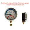 2-In-1 Pressure Gauge And  10 Bar Temperature And Pressure Gauge Temperature 0-120°C Temperature And Pressure Meter