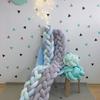 Handmade Bed Bumper Soft Plush Braided Pillow Baby Crib Bumper Crib Protector  Baby Bed