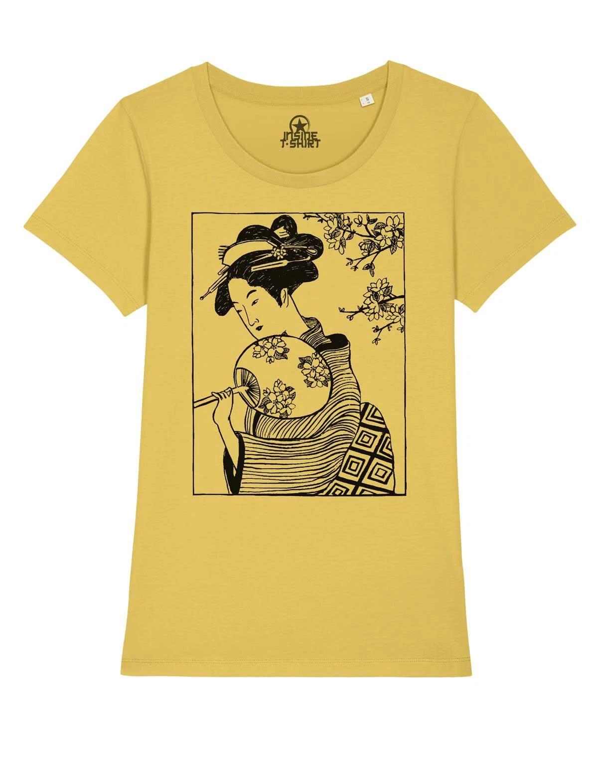 Maiko Japanese Woodcut Women Japanese Geisha Japan T-Shirt Girl S