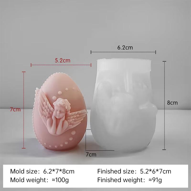 DIY Easter Egg Silicone Mold Handmade Aroma Candle Plaster Easter Decoration Molds Candle Making Supplies