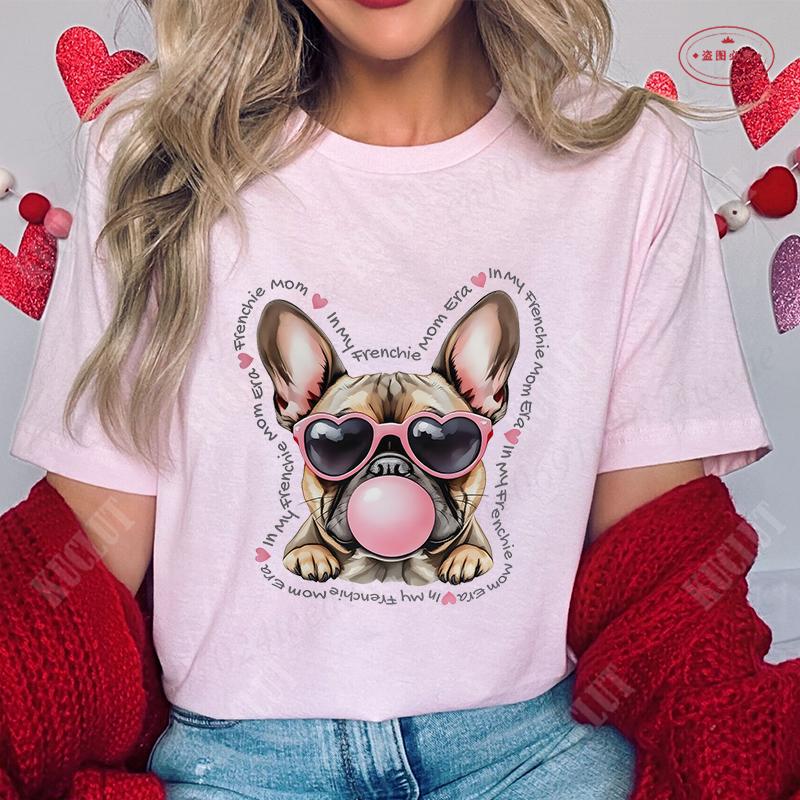 French Bulldog Unisex T Shirt Fashion Dog Graphic Tops Summer Short Sleeve Tees Harajuku Streetwear Aesthetic Female Clothing