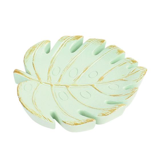

Leaf Shaped Jewelry Dish Small Ring Necklace Bracelet Holder Organizer Resin Decorative Trinket Dish Tray for Wedding Party Table Centerpiece A светло-зеленый