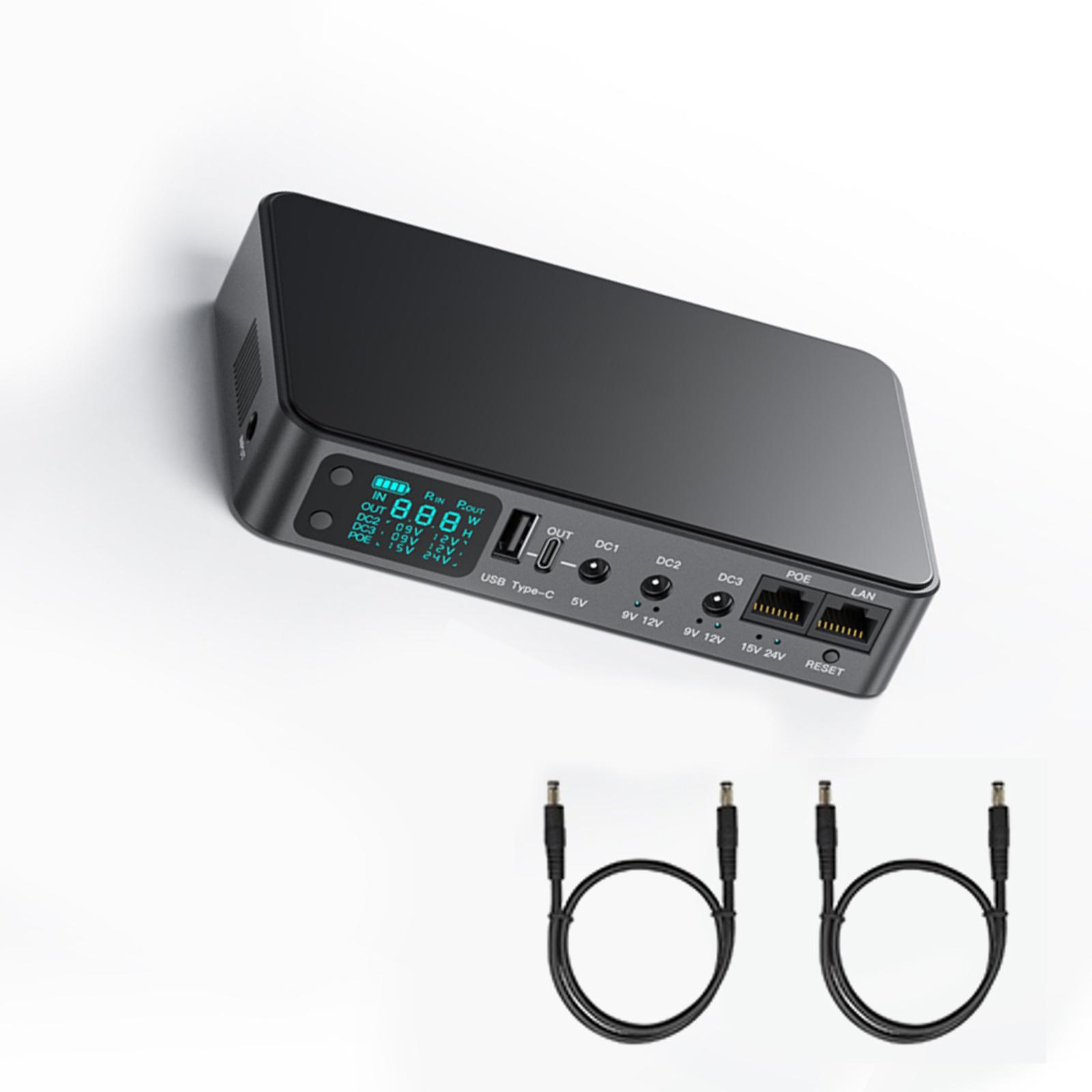 

Мини ИБП Резервный источник питания со сменной батареей 9000 мАч/10400 мАч/18000 мАч Легко носить для домашних и офисных устройств B