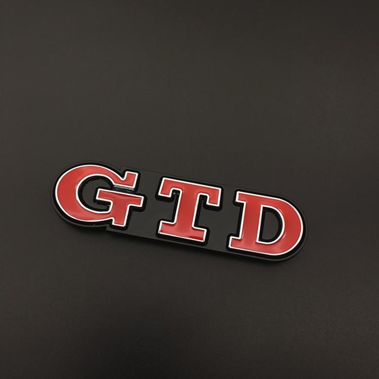 3D Metal GTD Logo Car Stickers Decals Front Hood Grill Emblem Badge for GTD Go-lf 2 4 5 6 7 8 R MK4 MK5 MK6 MK7 MK3 MK2