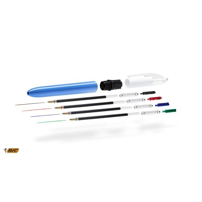 Bic 4 couleurs original stylos-bille rétractables pointe moyenne (1,0 mm) - boîte de 12
