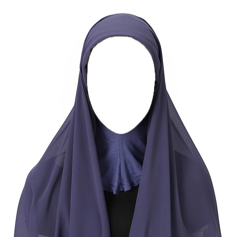 High Quality Muslim Instant Hijab Scarf Women Plain Ready Easy Wear Hijab for Girls