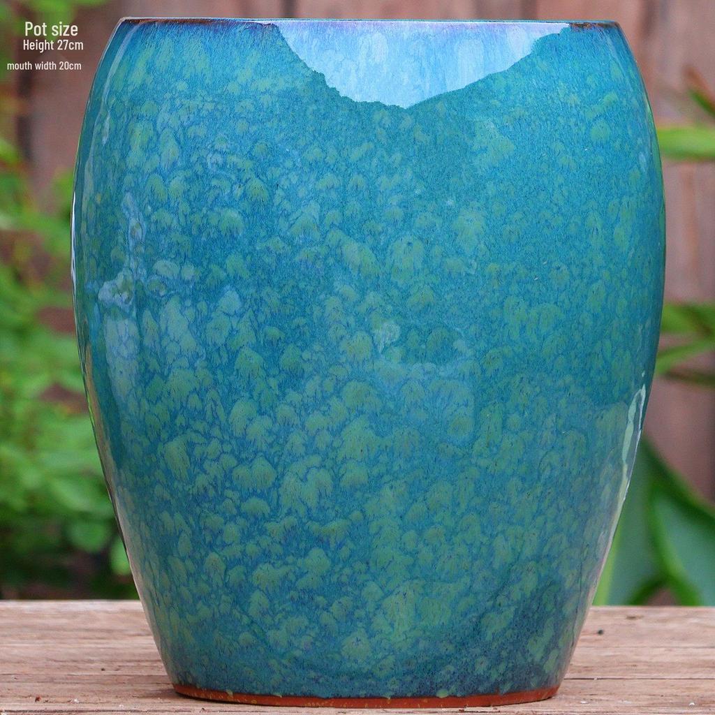 Large Handmade Ceramic Pottery Planter for Courtyard Landscaping - Ideal for Tall Orchids and Bougainvillea