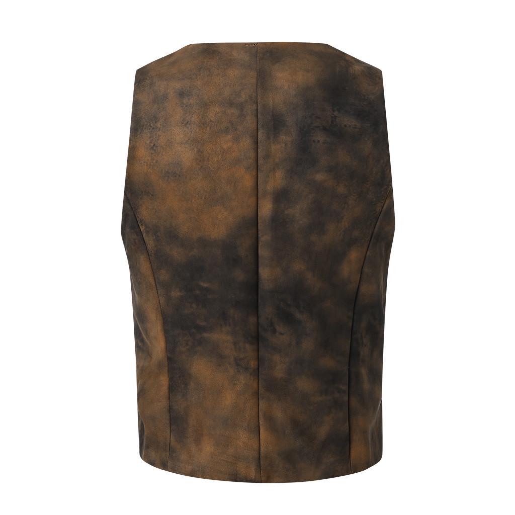 Eksplosjonsmodeller Europeisk og amerikansk mote Retro Herre Enkeltspent Vest