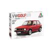 Kit de modélisme - italeri - vw golf gti rabbit - 1/24 - couleur rouge - à partir de 14 ans