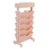 5 Tier Book Rack Multifunctional Removable Bookcase Multilayer Storage Rack for Dormitory   Classroom