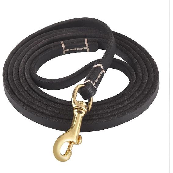 4FT / 5FT / 6FT Geninue Leather Leash for Small to Medium Dogs Training and Walking - Color Black/Brown