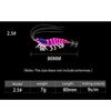 Shrimp 80mm 7g Squid Jig Luminous Webfoot Artificial Calamar Wood Shrimp Horizontal Octopus Bait Sea Fishing