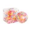 Toys Creative 6CM Squishy Rainbow Bead Pressure Ball Squeeze Toy Vent Ball Decompression Toy TPR Pinch Soft Grape Ball for Adult