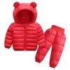 Winter Children Clothing Sets Baby Boy Warm Hooded Down Jackets Pants Clothing Sets Baby Girls Boys Snowsuit Coats