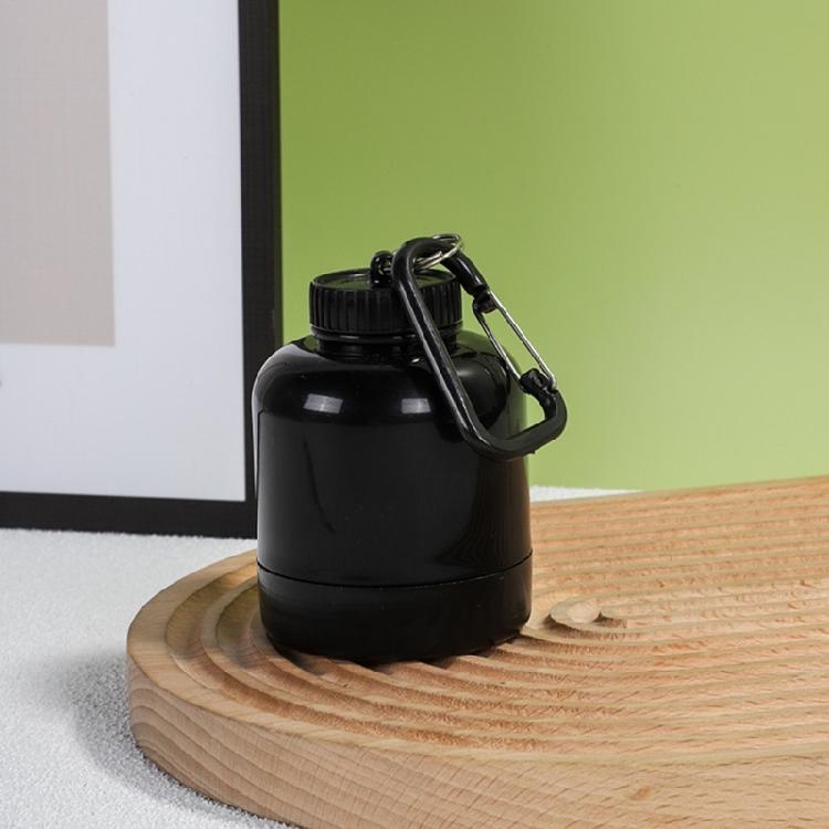 Protein Powder Jar with Carabiner Portables Shakers Cartridges, Suitable for Outdoor Sports, Gym Fitness