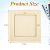 Wooden Square Frame Blank Craft Material for DIY Display and Decoration Suitable for Tabletop Use or Wall Mounting with Smooth Surface