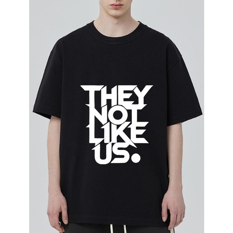 

Черная футболка с графическим принтом They Not Like Us для повседневной носки XXXXL чёрный