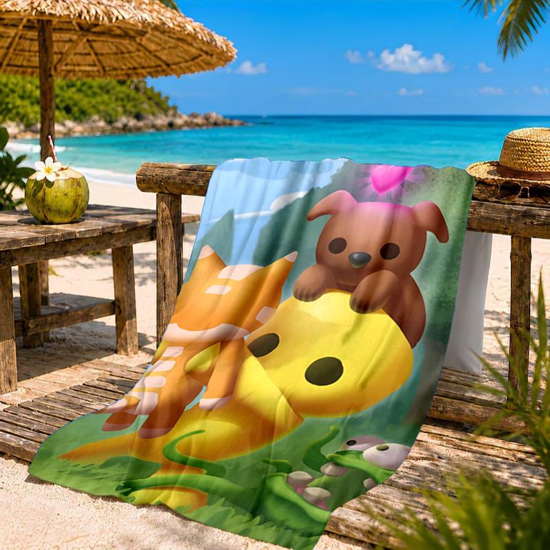 Wobbly Life Adventure Awaits Beach Towel, Quick-drying, Easy to Care for, Suitable for Both Fitness and Beach Vacations,Sports Essential