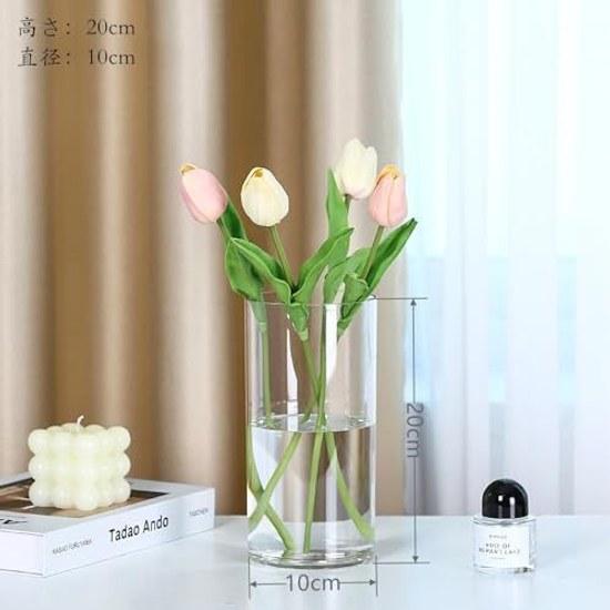 Shatter-resistant Impact-resistant Vase Children Pets Indoor Outdoor Decorative Flower Container 10X20CM
